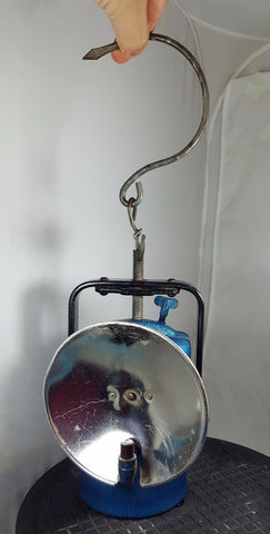 36cms MINERS CARBIDE LAMP england premier vintage lantern mining mineral N13