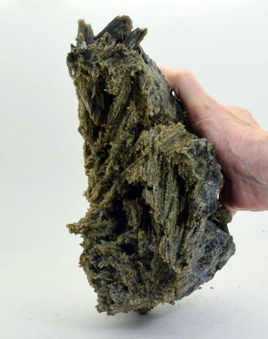 26cms CLINOZOISITE CRYSTALS CLUSTER epidote green yellow peru