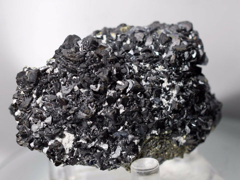 6.1cms GALENA PYRITE PERU crystals cluster collectors mineral specimen G74