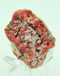 3.5cm RED ORANGE STILBITE heulandite calcite crystals peru mineral specimen F123