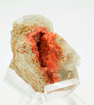 3cm RED ORANGE STILBITE heulandite calcite crystals peru mineral specimen F122