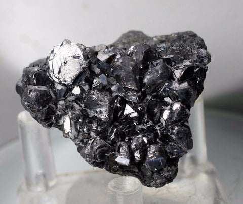 4.2cms GALENA PYRITE PERU crystals cluster collectors mineral specimen G75