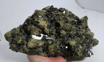 17cms HUGE PREMIUM EPIDOTE crystals cluster peru green color mineral specimen