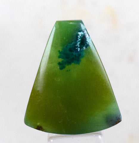 19.5cts GEM SILICA CHRYSOCOLLA Emeraldine Lily Mine Peru Cabochon Scenic Quartz Malachite Chalcedony Emerald Jade Color B817