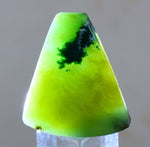 19.5cts GEM SILICA CHRYSOCOLLA Emeraldine Lily Mine Peru Cabochon Scenic Quartz Malachite Chalcedony Emerald Jade Color B817