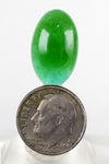 12carats GEM SILICA CHRYSOCOLLA Emeraldine Chalcedony Lily Mine Peru Cabochon Quartz Malachite Emerald Color Jade Color BE791