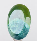 16carats GEM SILICA CHRYSOCOLLA Emeraldine Chalcedony Lily Mine Peru Scenic Quartz Malachite Facet Emerald Color Jade Color BE799