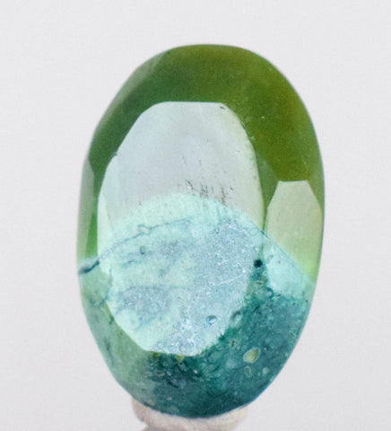 16carats GEM SILICA CHRYSOCOLLA Emeraldine Chalcedony Lily Mine Peru Scenic Quartz Malachite Facet Emerald Color Jade Color BE799