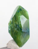 17.5carats GEM SILICA CHRYSOCOLLA Emeraldine Chalcedony Lily Mine Peru Scenic Quartz Malachite Facet Emerald Color Jade Color BE800