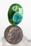17.5carats GEM SILICA CHRYSOCOLLA Emeraldine Chalcedony Lily Mine Peru Scenic Quartz Malachite Facet Emerald Color Jade Color BE800
