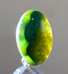 5.5cts GEM SILICA CHRYSOCOLLA Emeraldine Lily Mine Peru Cabochon Scenic Quartz Malachite Chalcedony Emerald Jade Color B831
