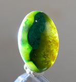 5.5cts GEM SILICA CHRYSOCOLLA Emeraldine Lily Mine Peru Cabochon Scenic Quartz Malachite Chalcedony Emerald Jade Color B831
