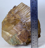 16cm SELENITE IN CHRYSOCOLLA lily mine quartz malachite mineral specimen T301