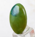 13.5cts GEM SILICA CHRYSOCOLLA Emeraldine Lily Mine Peru Cabochon Scenic Quartz Malachite Chalcedony Emerald Jade Color B807
