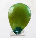 14.5cts GEM SILICA CHRYSOCOLLA Emeraldine Lily Mine Peru Cabochon Scenic Quartz Malachite Chalcedony Emerald Jade Color B808