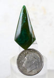 12cts GEM SILICA CHRYSOCOLLA Emeraldine Lily Mine Peru Cabochon Scenic Quartz Malachite Chalcedony Emerald Jade Color B814