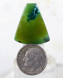 19.5cts GEM SILICA CHRYSOCOLLA Emeraldine Lily Mine Peru Cabochon Scenic Quartz Malachite Chalcedony Emerald Jade Color B817