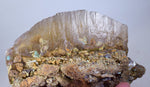 16cm SELENITE IN CHRYSOCOLLA lily mine quartz malachite mineral specimen T301
