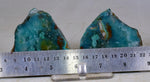 181grs GEM SILICA CHRYSOCOLLA Slab Chalcedony Quartz Lily Mine Peru Bluish Green Jade Emerald Color mineral specimen S18