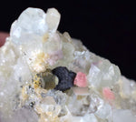 4.6cms RHODOCHROSITE PYRITE FLUORITE Quartz Sphalerite Super Mineral Combo Pasto Bueno Mine Old Stock Collector Peru Mineral Specimen RE138
