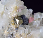 4.6cms RHODOCHROSITE PYRITE FLUORITE Quartz Sphalerite Super Mineral Combo Pasto Bueno Mine Old Stock Collector Peru Mineral Specimen RE138