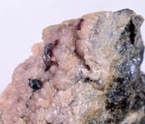 4.2cm PROUSTITE RUBY SILVER Rhodochrosite Quartz Crystals Peru H212
