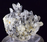 8.3cms QUARTZ PYRITE HUARON  Peru Tetrahedrite Sphalerite Crystals Old Stock Collector  Mineral Specimen Q278