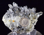 8.3cms QUARTZ PYRITE HUARON  Peru Tetrahedrite Sphalerite Crystals Old Stock Collector  Mineral Specimen Q278