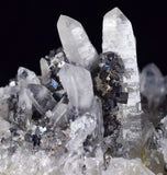 8.3cms QUARTZ PYRITE HUARON  Peru Tetrahedrite Sphalerite Crystals Old Stock Collector  Mineral Specimen Q278