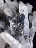 6.9cms QUARTZ PYRITE HUARON  Peru Tetrahedrite Sphalerite Crystals Old Stock Collector  Mineral Specimen Q279