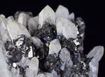 6.9cms QUARTZ PYRITE HUARON  Peru Tetrahedrite Sphalerite Crystals Old Stock Collector  Mineral Specimen Q279