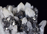 6.9cms QUARTZ PYRITE HUARON  Peru Tetrahedrite Sphalerite Crystals Old Stock Collector  Mineral Specimen Q279