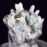 6.6cms QUARTZ PYRITE HUARON  Peru Tetrahedrite Sphalerite Crystals Old Stock Collector  Mineral Specimen Q281