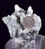 6.6cms QUARTZ PYRITE HUARON  Peru Tetrahedrite Sphalerite Crystals Old Stock Collector  Mineral Specimen Q281