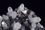 8.2cms QUARTZ PYRITE HUARON  Peru Tetrahedrite Sphalerite Crystals Old Stock Collector  Mineral Specimen Q282