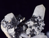 8.5cms QUARTZ PYRITE HUARON  Peru Tetrahedrite Sphalerite Crystals Old Stock Collector  Mineral Specimen Q283