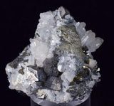 4cms QUARTZ PYRITE HUARON  Peru Tetrahedrite Sphalerite Crystals Old Stock Collector  Mineral Specimen Q285