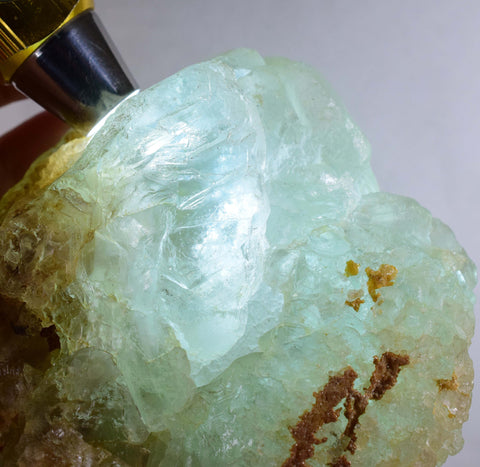 12cms BLUE GREEN FLOURITE Cystals Peru Facet Display Fluorescent Collector Mineral Specimen K46