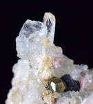 4.6cms RHODOCHROSITE PYRITE FLUORITE Quartz Sphalerite Super Mineral Combo Pasto Bueno Mine Old Stock Collector Peru Mineral Specimen RE138