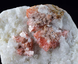 4.3cms RHODOCHROSITE RHOMBOHEDRAL QUARTZ Crystals Huayllapon Pasto Bueno Mine Peru Collector Mineral Specimen R195