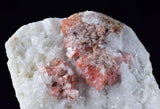 4.3cms RHODOCHROSITE RHOMBOHEDRAL QUARTZ Crystals Huayllapon Pasto Bueno Mine Peru Collector Mineral Specimen R195