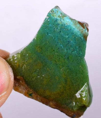 12.7gr GEM SILICA CHRYSOCOLLA Emeraldine Lily Mine Peru Scenic Quartz Malachite Chalcedony Emerald Jade Color S24
