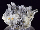 8.3cms QUARTZ PYRITE HUARON  Peru Tetrahedrite Sphalerite Crystals Old Stock Collector  Mineral Specimen Q278