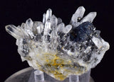 8.3cms QUARTZ PYRITE HUARON  Peru Tetrahedrite Sphalerite Crystals Old Stock Collector  Mineral Specimen Q278