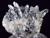 8.3cms QUARTZ PYRITE HUARON  Peru Tetrahedrite Sphalerite Crystals Old Stock Collector  Mineral Specimen Q278