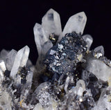 8.3cms QUARTZ PYRITE HUARON  Peru Tetrahedrite Sphalerite Crystals Old Stock Collector  Mineral Specimen Q278