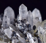 8.3cms QUARTZ PYRITE HUARON  Peru Tetrahedrite Sphalerite Crystals Old Stock Collector  Mineral Specimen Q278