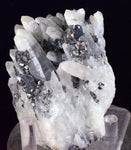 6.9cms QUARTZ PYRITE HUARON  Peru Tetrahedrite Sphalerite Crystals Old Stock Collector  Mineral Specimen Q279