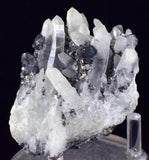 6.9cms QUARTZ PYRITE HUARON  Peru Tetrahedrite Sphalerite Crystals Old Stock Collector  Mineral Specimen Q279