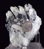 6.9cms QUARTZ PYRITE HUARON  Peru Tetrahedrite Sphalerite Crystals Old Stock Collector  Mineral Specimen Q279